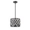 Z-Lite Dealey 3 Light Chandelier, Matte Black + Clear Crystal 6010-12MB - alternate 6